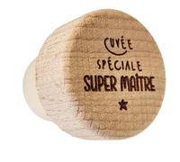 Ma Fabrique Perso Bouchon bouteille de vin - Fin d'année scolaire - Cuvée Spéciale SUPER ... Maîtresse Maître/ATSEM/AESH/AVS/Nounou...