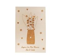 Ma Fabrique Perso - Carte en bois muguet - Personnalisable