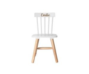 Ma Fabrique Perso - Chaise Bois Blanche Enfant - Personnalisable