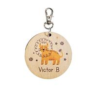 Ma Fabrique Perso - Etiquette Pour Sac Enfant - Personnalisable (Lion)