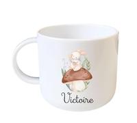 Ma Fabrique Perso - Gobelet avec anse pour enfant Lapin champignon - Personnalisable