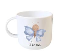 Ma Fabrique Perso - Gobelet avec anse pour enfant Papillon - Personnalisable