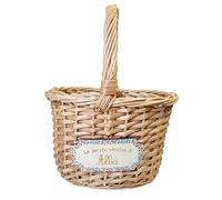 Ma Fabrique Perso - Panier en osier - Liberty - Personnalisable (Rose)