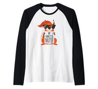 Ma famille est dingue ! Écureuil drôle Manche Raglan