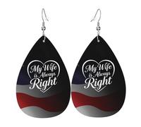 Ma Femme A Toujours Raison Femme Boucles D'Oreilles Pendantes Légères Boucle Doreille Grand Boucles D'Oreilles Pour Cadeau Mariage Soirée