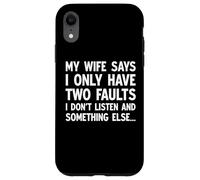 Ma femme dit que je n'ai que deux défauts, mari drôle et assorti Coque pour iPhone XR