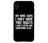Ma femme dit que je n'ai que deux défauts, mari drôle et assorti Coque pour iPhone XS Max
