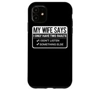 Ma Femme Dit Que Son Mari est drôle La Vie de Couple Coque pour iPhone 11