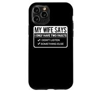 Ma Femme Dit Que Son Mari est drôle La Vie de Couple Coque pour iPhone 11 Pro