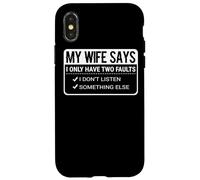 Ma Femme Dit Que Son Mari est drôle La Vie de Couple Coque pour iPhone X/XS