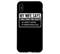 Ma Femme Dit Que Son Mari est drôle La Vie de Couple Coque pour iPhone XS Max
