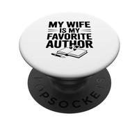 Ma Femme est Mon auteur préféré, Amateur de Livres PopSockets PopGrip Adhésif