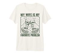 Ma Femme est Mon problème préféré Papa marié T-Shirt Haut de Gamme