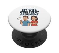 Ma Femme gagne Tous Les Arguments PopSockets PopGrip Adhésif