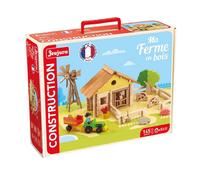 Ma ferme en bois - Jeu de construction - JEUJURA - 145 pièces