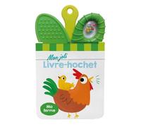 Collectif – Ma ferme Mon joli livre-hochet – Album éveil dès la naissance – Cartonné