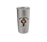 Ma force est limitée, il n'est pas Jésus-Christ, le Dieu chrétien Gobelet isotherme en acier inoxydable double paroi
