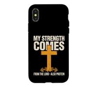 Ma Force Vient du Seigneur, mais Aussi des protéines Coque pour iPhone X/XS