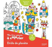 Mango Frise à colorier Ma frise géante Drôle de planète, 2 m pour décorer ta chambre