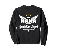 Ma Grand-mère est Mon Ange, Elle Veille sur Moi en mémoire Sweatshirt