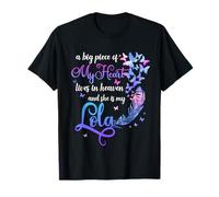 Ma Grand-mère et Petite-Fille commémorative Lola Lives in Heaven T-Shirt
