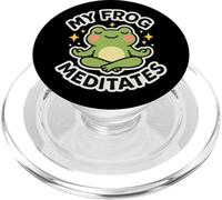 Ma Grenouille médite sur Le thème de l'animal de Compagnie Mignon PopSockets PopGrip pour MagSafe
