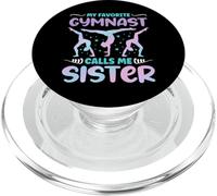 Ma Gymnaste préférée m'appelle Sister Funny Gymnastics PopSockets PopGrip pour MagSafe