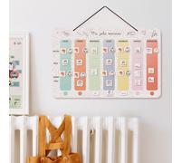 Ma jolie semaine-tableau magnétique avec magnets famille