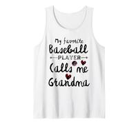 Ma joueuse de baseball préférée m'appelle Grandma Baseball Heart Débardeur