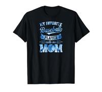 Ma joueuse de Baseball préférée m'appelle Maman Baseball Heart T-Shirt Graphique avec Valeur