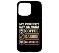 Ma journée idéale en Tant Que Petites-Enfants de Nana Coffee Garden Coque pour iPhone 15 Pro Max