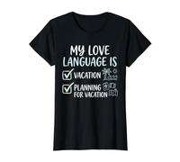 Ma Langue d'amour est la Planification de Vacances et l'amateur de Voyages T-Shirt Graphique avec Valeur