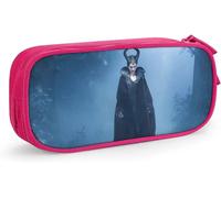 Ma-Lefic-Ent Étui À Stylos Grande Capacité Étui À Crayons Double Fermeture Éclair Organisateur De Papeterie Sac De Papeterie Sac À Cosmétiques Rose-Rose