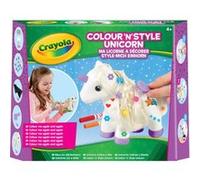 Crayola - Kit Licorne à décorer Colour'n'Style - Marqueurs lavables, perles et brosse - Dès 4 ans