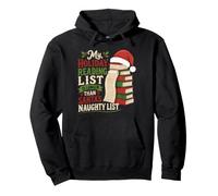 Ma liste de Lecture pour Les fêtes : Santa's Naughty Christmas Bookworm Sweat à Capuche