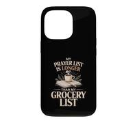 Ma liste de prière est Plus Longue Que ma liste d'épicerie Faith Coque pour iPhone 13 Pro