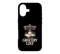 Ma liste de prière est Plus Longue Que ma liste d'épicerie Faith Coque pour iPhone 17