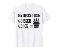 Ma liste de Seau: Boire drôle de Glace et de bière T-Shirt