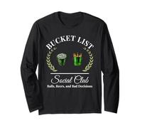 Ma liste de seau joueur de golf social club et seau à bière humour Manche Longue