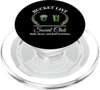 Ma liste de seau joueur de golf social club et seau à bière humour PopSockets PopGrip pour MagSafe