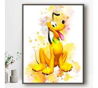 Ma Little Canv Affiche décoratifs pour chambre d'enfant fille ou garcon - Mickey et Minnie | Sans Cadres 30x40cm (Plutot)