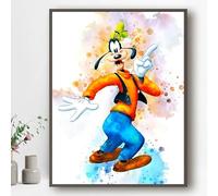 Ma Little Canv Affiche décoratifs pour chambre d'enfant fille ou garcon - Mickey et Minnie | Sans Cadres 30x40cm (Dingo)