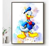 Ma Little Canv Affiche décoratifs pour chambre d'enfant fille ou garcon - Mickey et Minnie | Sans Cadres 30x40cm (Donald)