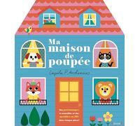 Ma maison de poupée - Livre-coffret à déplier sur plus d'un mètre, avec des figurines, du mobilier à assembler et des stickers - Dès 3 ans