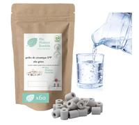 Ma Maison Durable | X60 Perles de Céramique EM® Grises | Filtre Purificateur 100% naturel Eau du Robinet| Billes de filtration naturelle Chlore Calcaire| Pour Pichet Carafe Gourde Fontaine Bouilloire