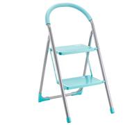 Ma Maison Échelle Pliante à 2 marches - Échelle de Maison légère et Peu encombrante en Aluminium - Tabouret de Bricolage pour l'intérieur et l'extérieur antidérapant Assortis 44X54.5X82h cm