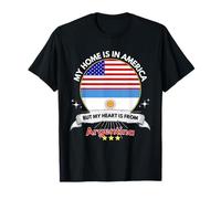 Ma maison est en Amérique mais mon cœur vient d'Argentine T-Shirt