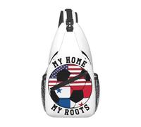 Ma Maison, Mes Racines, Le Football du Drapeau Panaméen Sac À Bandoulière Pratique Sacs À Dos Léger Sac À Dos Bandoulière pour Quotidien Sport Randonnée