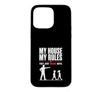 Ma Maison Mes Règles Papa Humour Drôle Coque pour iPhone 15 Pro Max