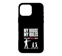 Ma Maison Mes Règles Papa Humour Drôle Coque pour iPhone 16 Pro Max